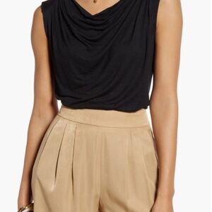 🖤NWT - HALOGEN DRAPE FRONT SLEEVELESS KNIT TOP